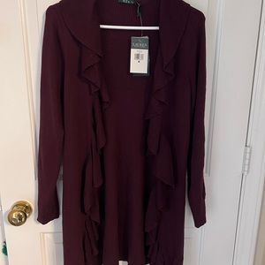Ralph Lauren Women’s Cardigan- Burgundy